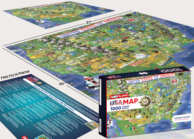 Jigsaw Puzzle World Map, United States Puzzle Map Game